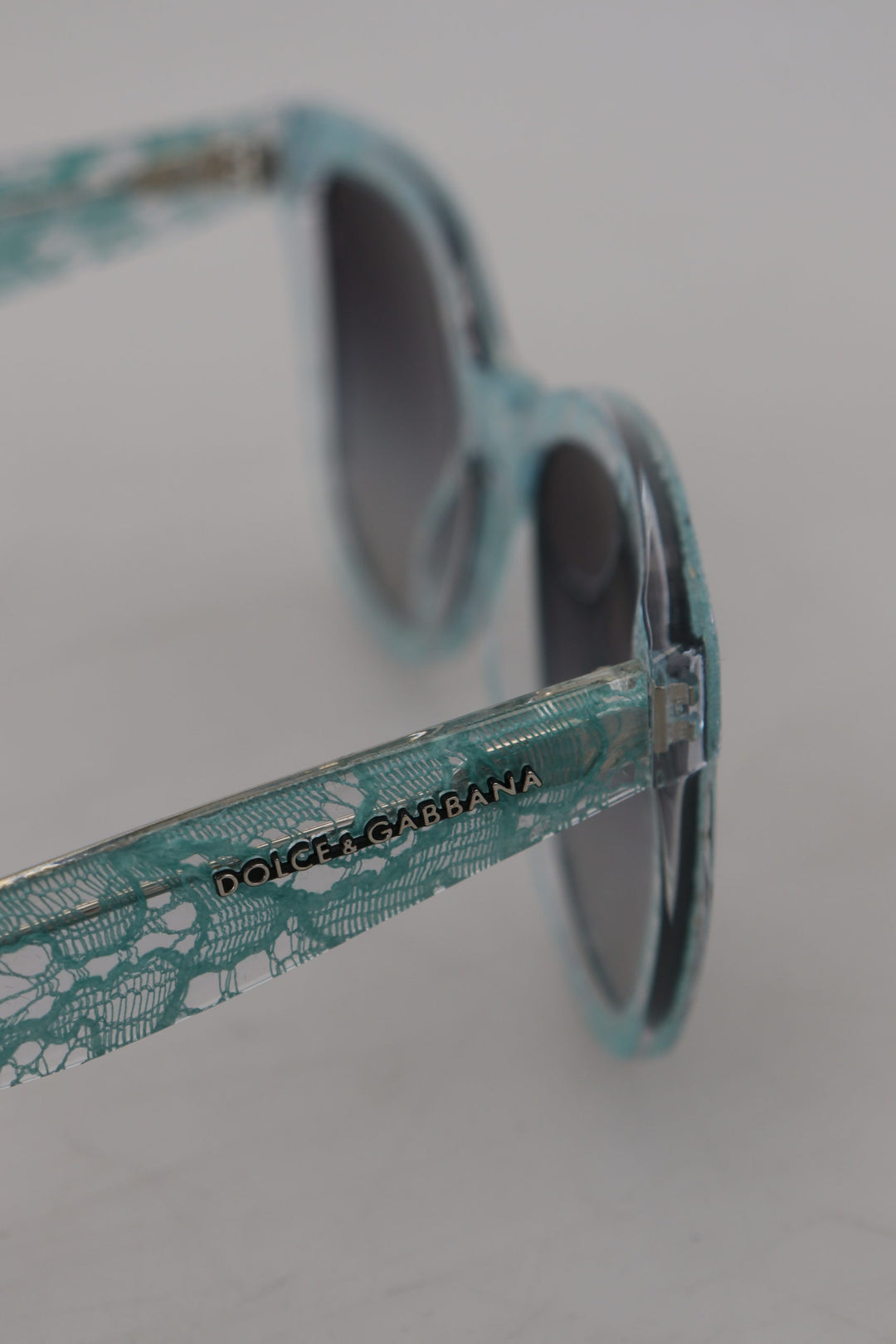 Dolce & Gabbana Blue Lace Crystal Acetate Butterfly DG4190 Sunglasses