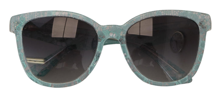 Dolce & Gabbana Blue Lace Crystal Acetate Butterfly DG4190 Sunglasses