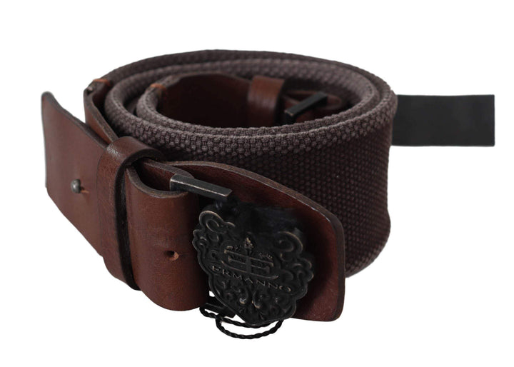 Ermanno Scervino Dark Brown Leather Wide Buckle Waist Belt #women, 70 cm / 28 Inches, Accessories - New Arrivals, Belts - Women - Accessories, Brown, Ermanno Scervino, feed-agegroup-adult, feed-color-brown, feed-gender-female at SEYMAYKA