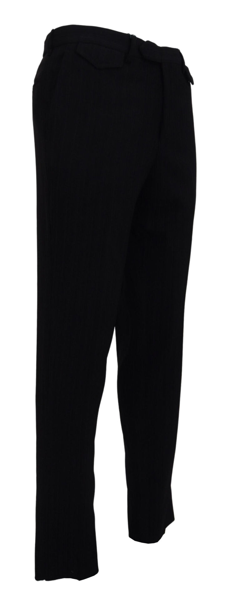 BENCIVENGA Black Cotton Straight Fit  Formal Pants