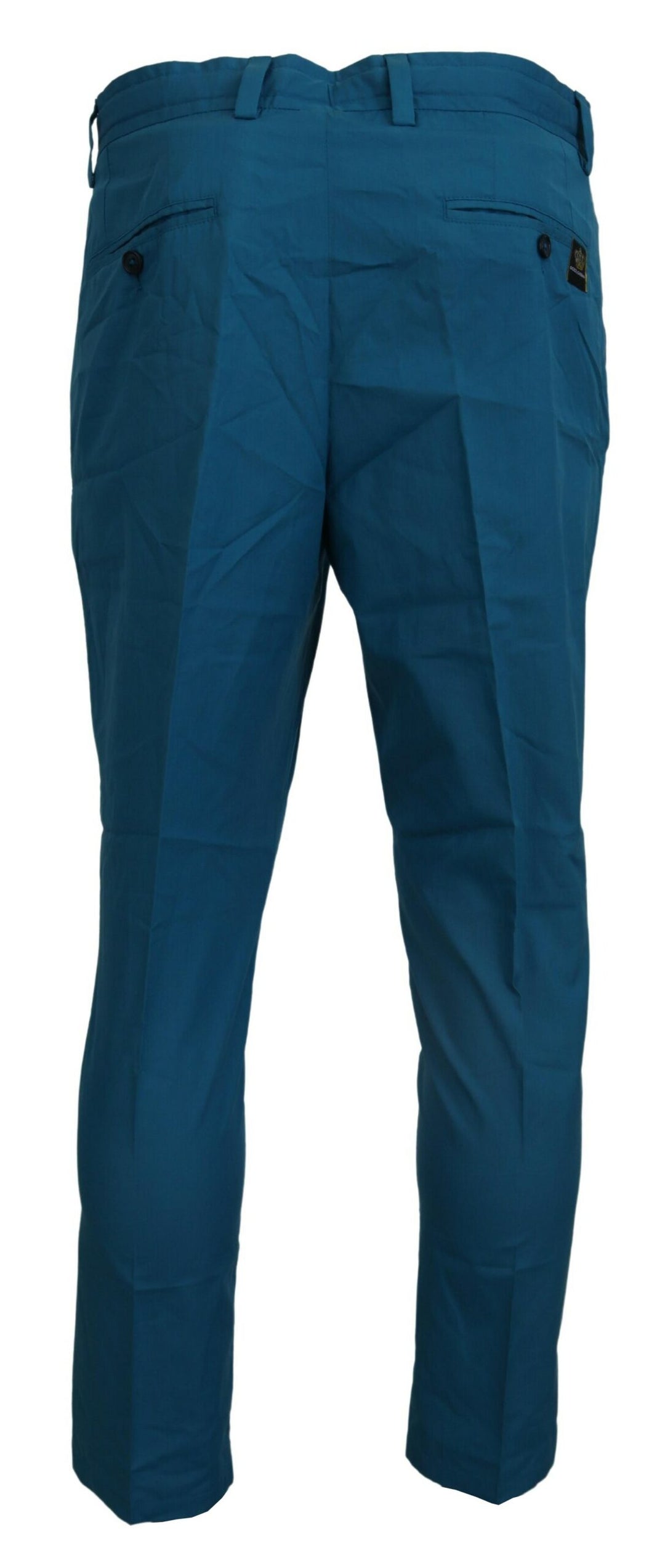 Dolce & Gabbana Blue Cotton Chinos Trousers Pants