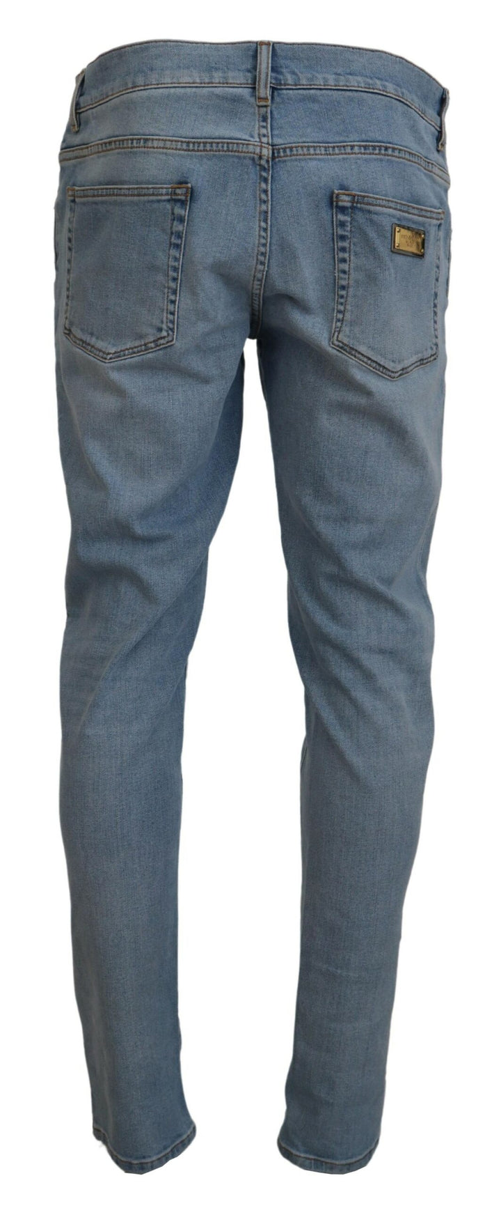 Dolce & Gabbana Blue Wash Slim Fit Cotton Denim Jeans