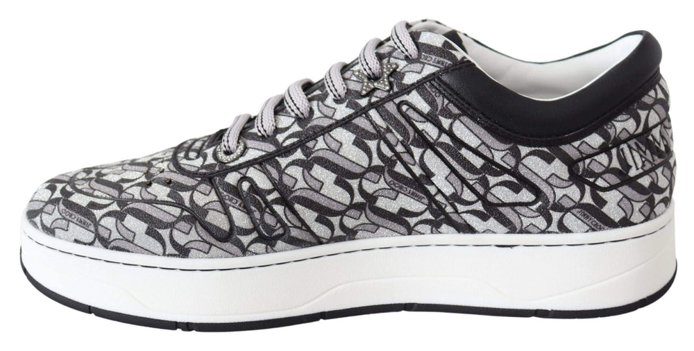 Jimmy Choo Hawaii Silver Black Glitter Sneakers #women, Black | Silver, EU38.5/US8.5, EU39/US9, EU41/US11, feed-agegroup-adult, feed-color-black, feed-color-silver, feed-gender-female, feed-size-US11, feed-size-US8.5, feed-size-US9, Gender_Women, Jimmy Choo, Shoes - New Arrivals, Sneakers - Women - Shoes at SEYMAYKA