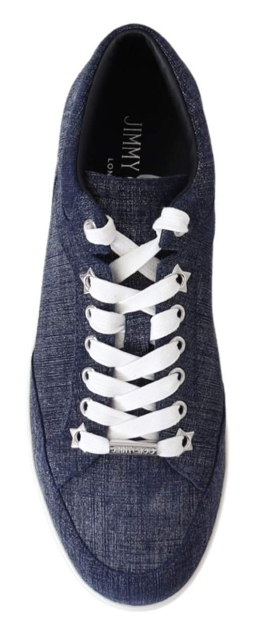 Jimmy Choo Miami Blue Denim Sneakers #women, Blue, EU36.5/US6.5, EU36/US6, EU37/US7, EU38/US8, EU39.5/US9.5, feed-agegroup-adult, feed-color-blue, feed-gender-female, feed-size-US6, feed-size-US6.5, feed-size-US7, feed-size-US9.5, Gender_Women, Jimmy Choo, Shoes - New Arrivals, Sneakers - Women - Shoes at SEYMAYKA