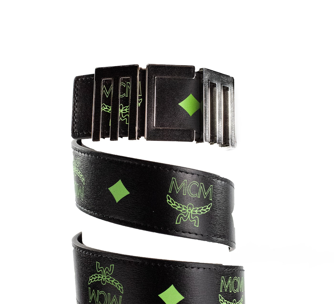 Mcm Belt with Logo Men's Black | Vitkac