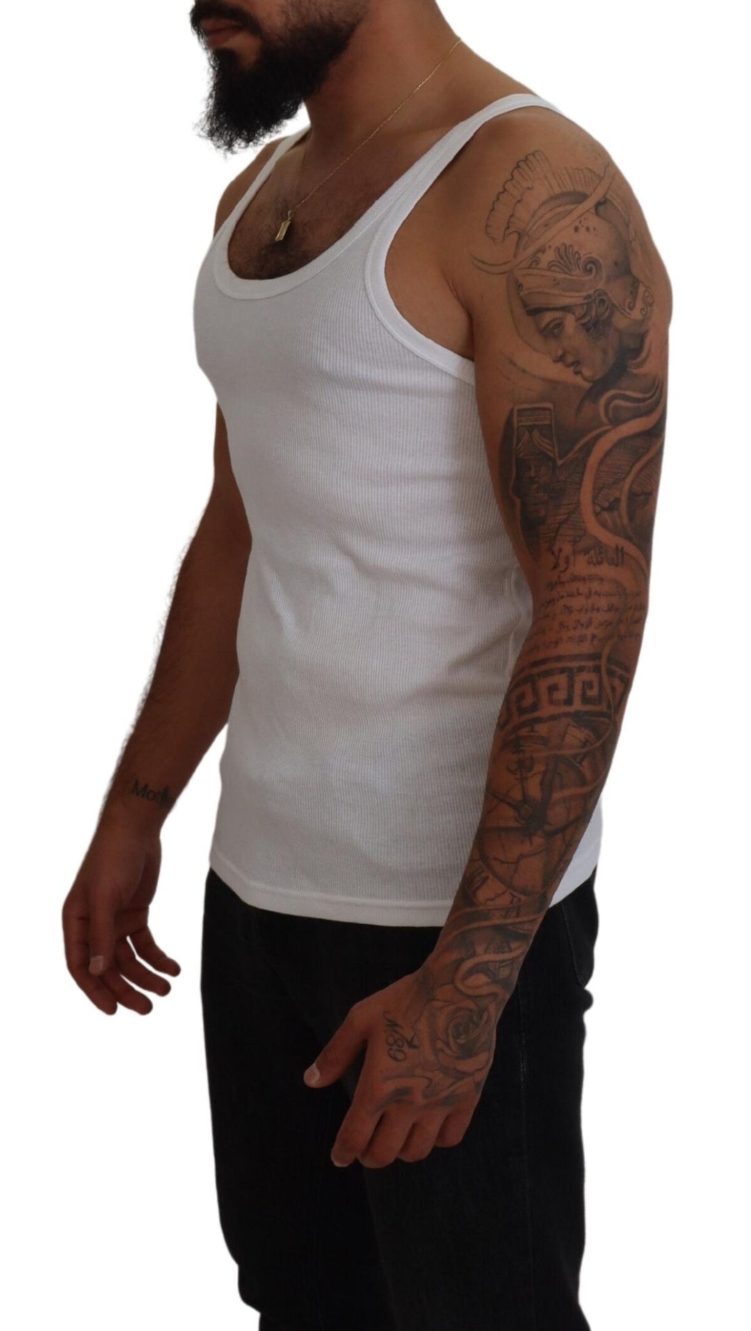 Dolce & Gabbana Cotton White Tank Sleeveless Underwear T-shirt