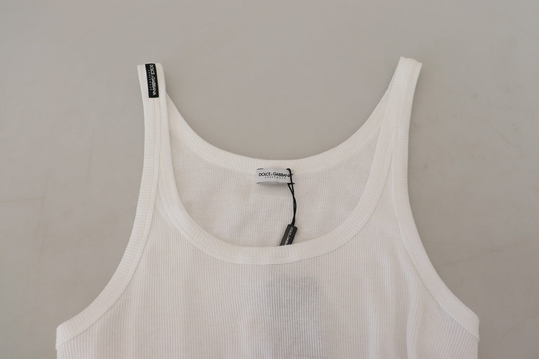 Dolce & Gabbana Cotton White Tank Sleeveless Underwear T-shirt