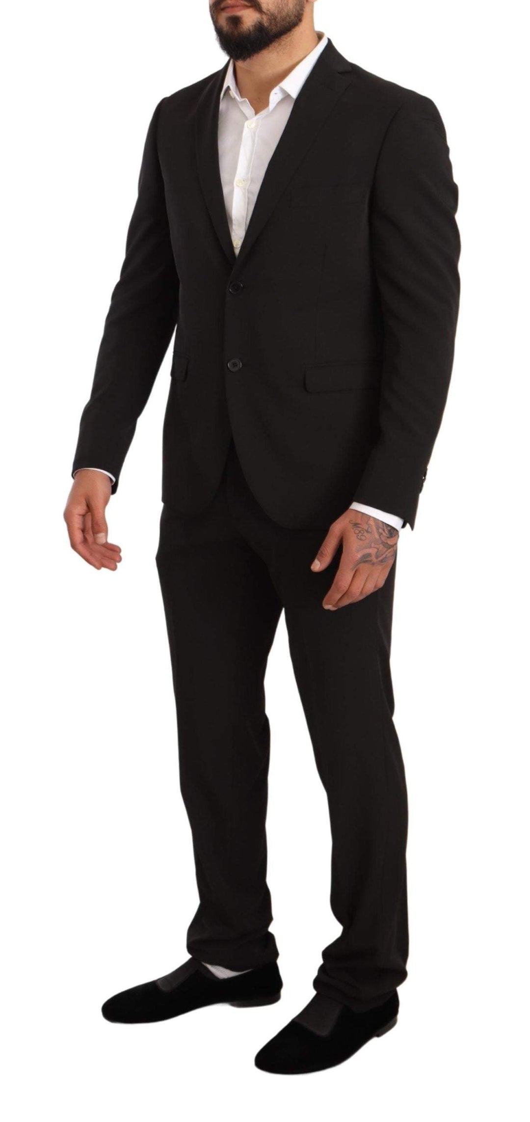 Domenico Tagliente Black Polyester Slim 2 Piece Set TAGLIENTE Suit #men, Black, Domenico Tagliente, feed-agegroup-adult, feed-color-Black, feed-gender-male, IT50 | L, Suits - Men - Clothing at SEYMAYKA