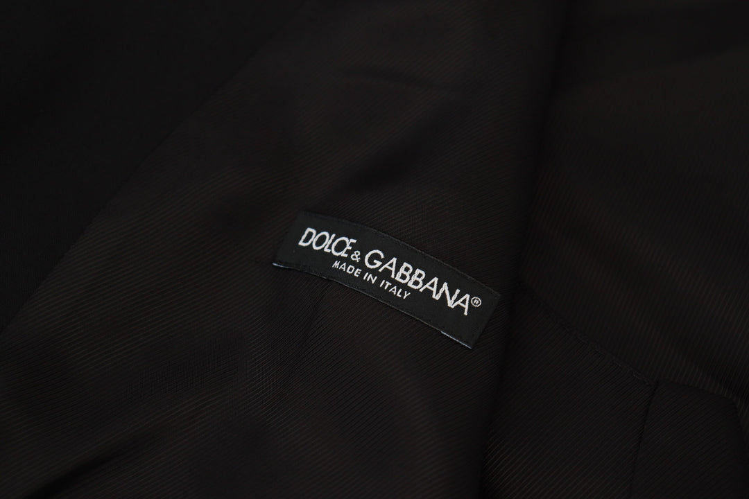 Dolce & Gabbana Black Jacket Vest 2 Piece MARTINI Blazer