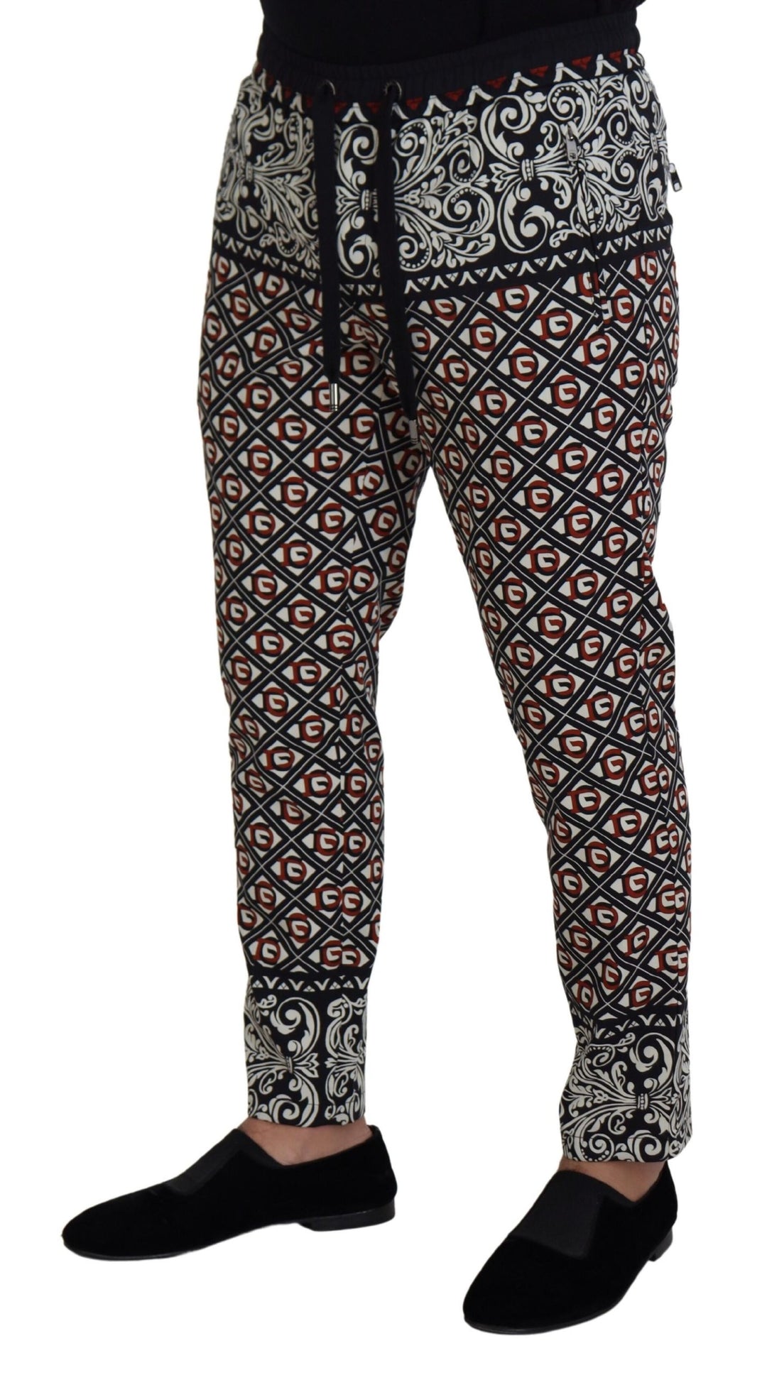 Dolce & Gabbana Multicolor Baroque Sweatpants Jogging Pants