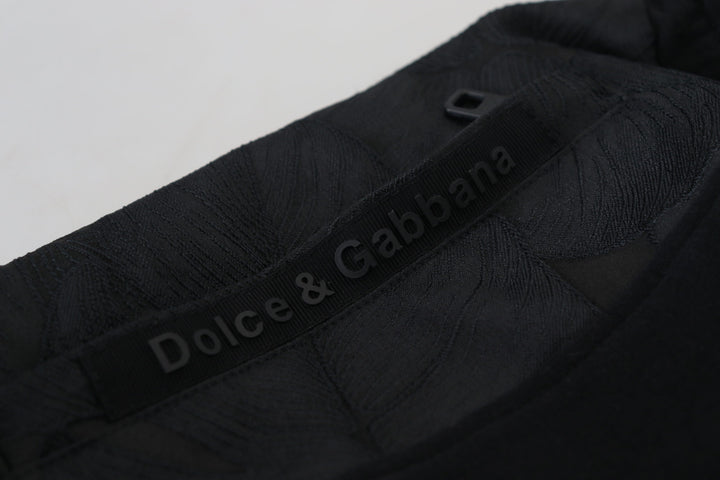 Dolce & Gabbana Black Polyester Skinny Jogger Men Pants