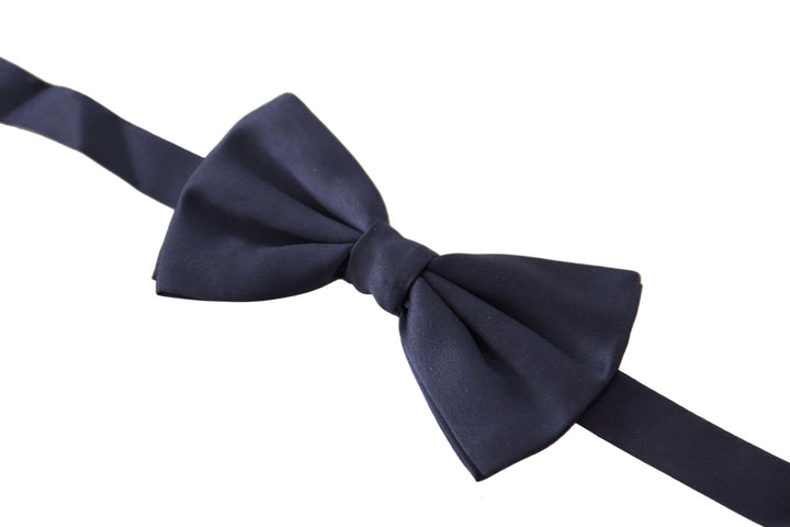 Dolce & Gabbana Blue  100% Silk Adjustable Neck Papillon Tie