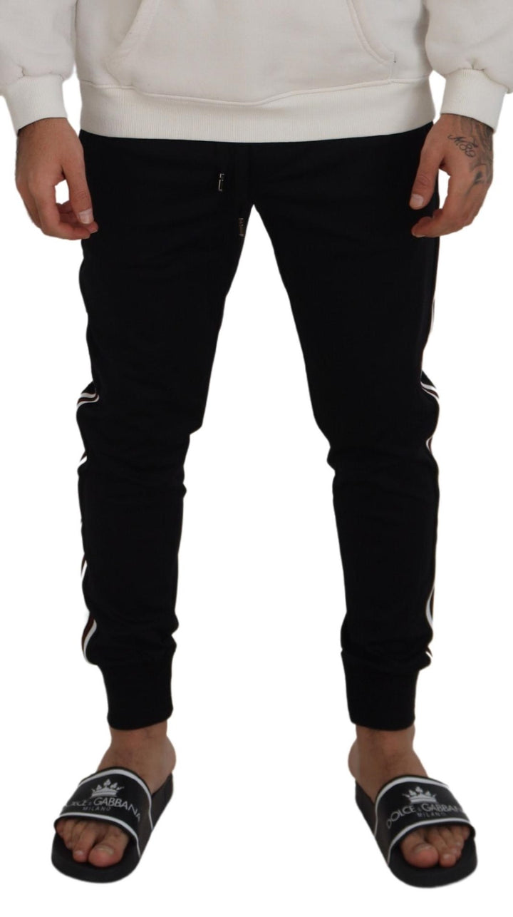 Dolce & Gabbana Black DG Print s Jogger Pants