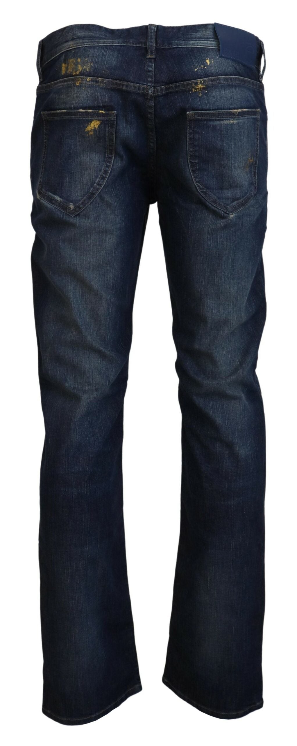 Exte Blue Washed Cotton Straight Fit Men Casual Denim Jeans