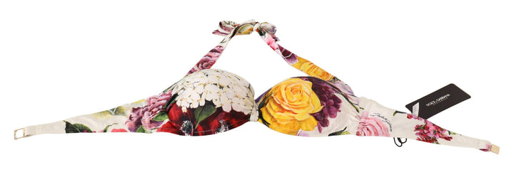 Dolce & Gabbana Multicolor Floral Swimsuit Bikini Top Swimwear Dolce & Gabbana, feed-1, IT2 | S, IT3 | M, Multicolor, Swimwear - Women - Clothing at SEYMAYKA