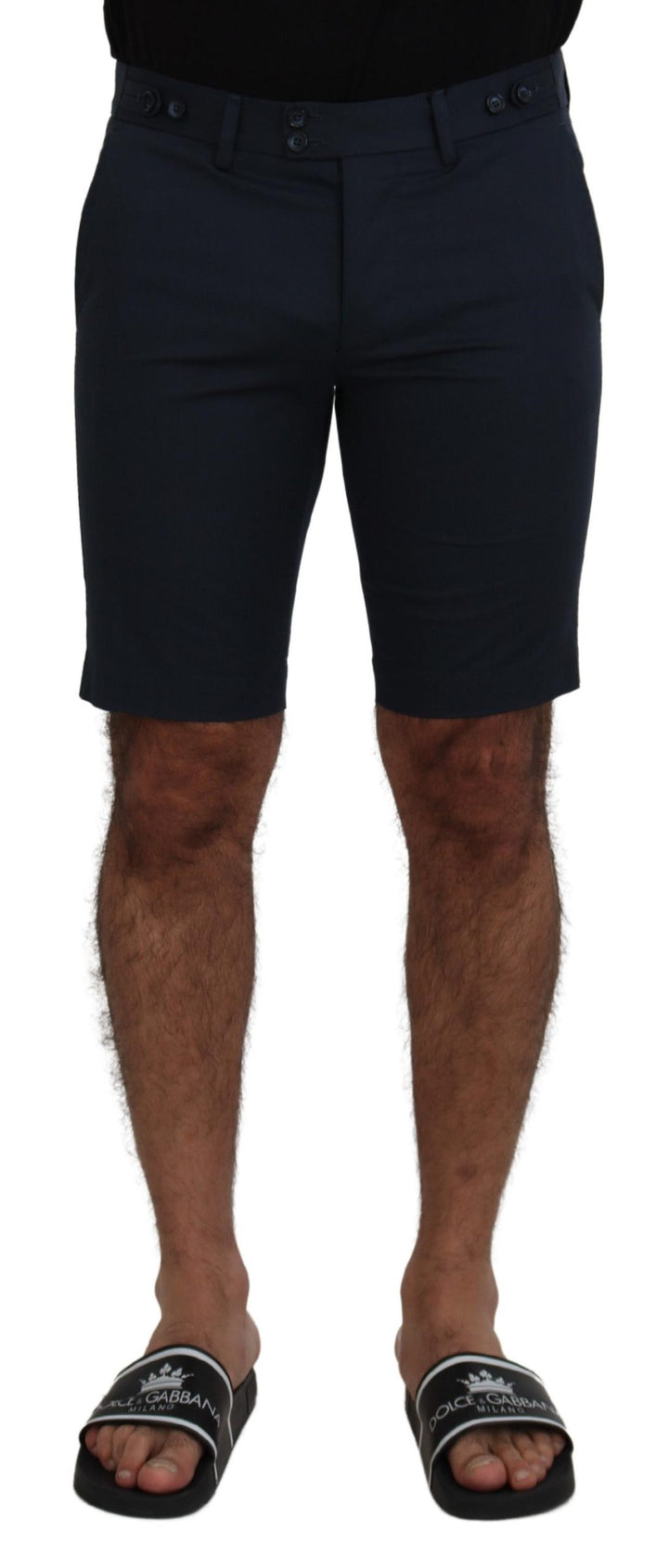 Dolce & Gabbana Blue Bermuda Low Waist  Shorts