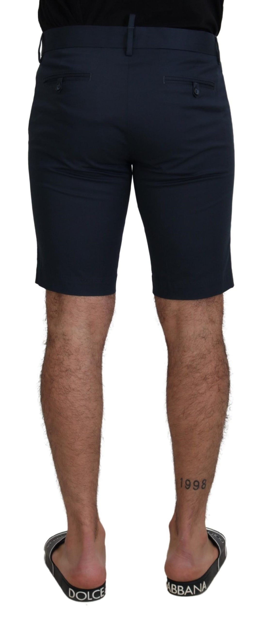 Dolce & Gabbana Blue Bermuda Low Waist  Shorts