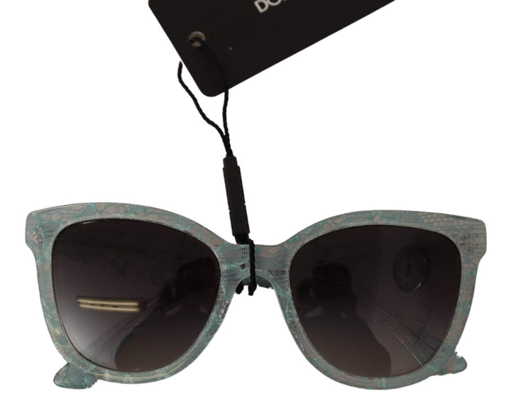 Dolce & Gabbana Blue Lace Crystal Acetate Butterfly DG4190 Sunglasses Blue, Dolce & Gabbana, feed-agegroup-adult, feed-color-Blue, feed-gender-female, Sunglasses for Women - Sunglasses at SEYMAYKA