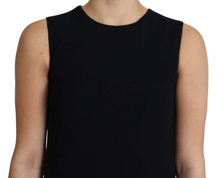 Dolce & Gabbana Black Viscose Stretch A-line Shift Mini Dress #women, Black, Dolce & Gabbana, Dresses - Women - Clothing, feed-agegroup-adult, feed-color-black, feed-gender-female, feed-size-IT36 | XS, feed-size-IT40|S, IT36 | XS, IT40|S, Women - New Arrivals at SEYMAYKA