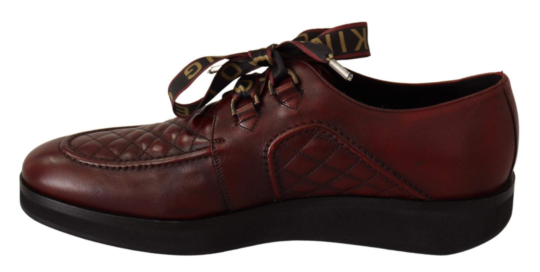 Dolce & Gabbana Red Leather Lace Up Dress Formal Shoes #men, Dolce & Gabbana, EU43/US10, feed-agegroup-adult, feed-color-Red, feed-gender-male, Formal - Men - Shoes, Red at SEYMAYKA