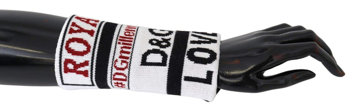 Dolce & Gabbana Multicolor Wool Knit D&G Love Wristband Wrap #men, Accessories - New Arrivals, Dolce & Gabbana, feed-agegroup-adult, feed-color-Multicolor, feed-gender-male, Gloves - Men - Accessories, Multicolor at SEYMAYKA