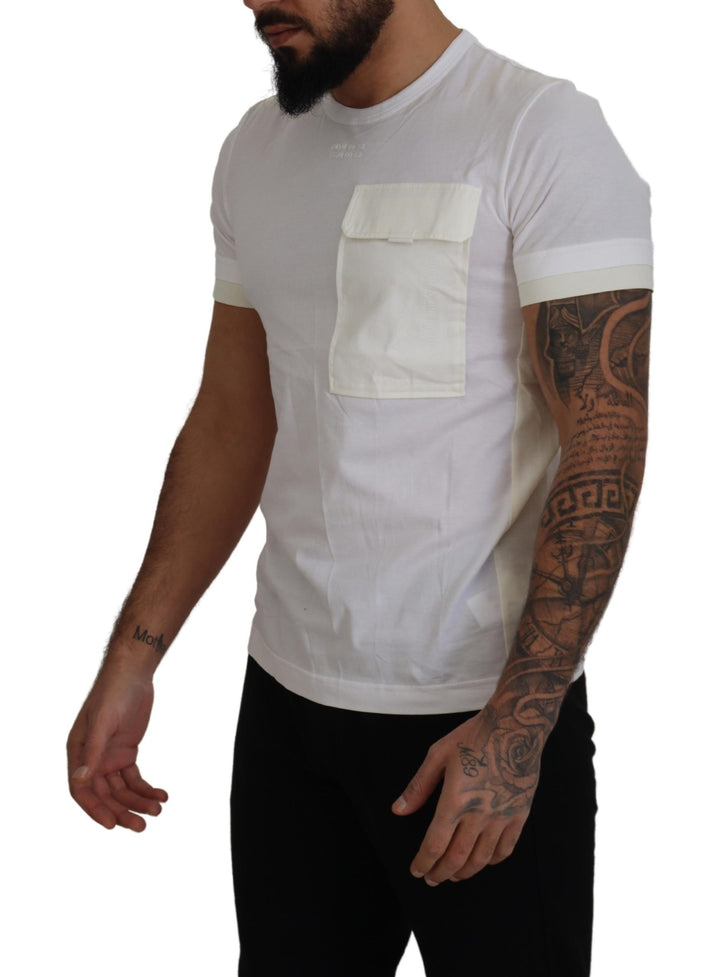 Dolce & Gabbana White Flap Pocket Short Sleeves T-shirt