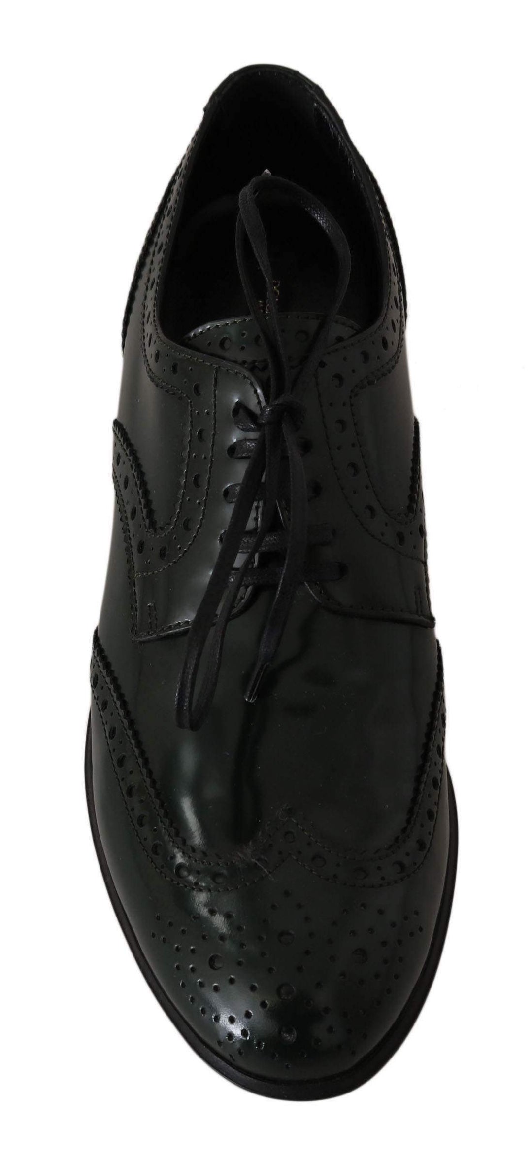 Dolce & Gabbana Green Leather Broque Oxford Wingtip Shoes #women, Boots - Women - Shoes, Brand_Dolce & Gabbana, Catch, Category_Shoes, Dolce & Gabbana, EU35/US4.5, EU36/US5.5, EU37.5/US7, feed-agegroup-adult, feed-color-green, feed-gender-female, feed-size-US4.5, feed-size-US5.5, feed-size-US7, Gender_Women, Green, Kogan, Shoes - New Arrivals at SEYMAYKA