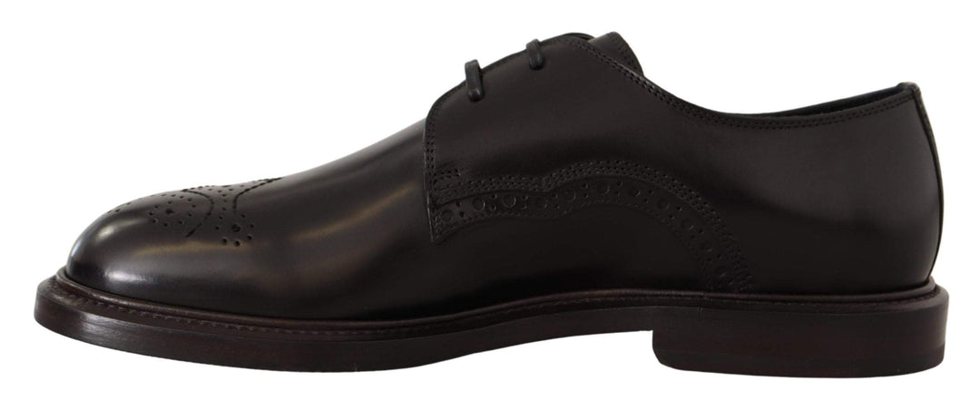 Dolce & Gabbana Black Leather Dress Formal Derby #men, Black, Dolce & Gabbana, EU39/US6, feed-1, Formal - Men - Shoes at SEYMAYKA