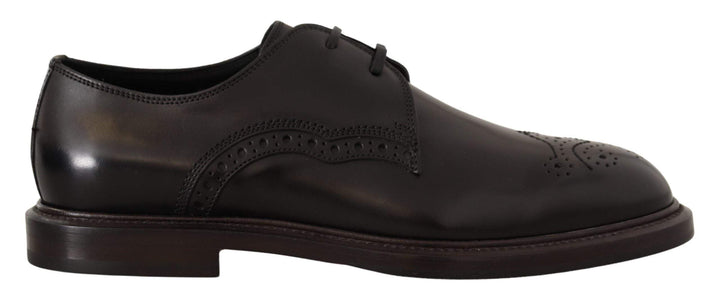 Dolce & Gabbana Black Leather Dress Formal Derby #men, Black, Dolce & Gabbana, EU39/US6, feed-1, Formal - Men - Shoes at SEYMAYKA