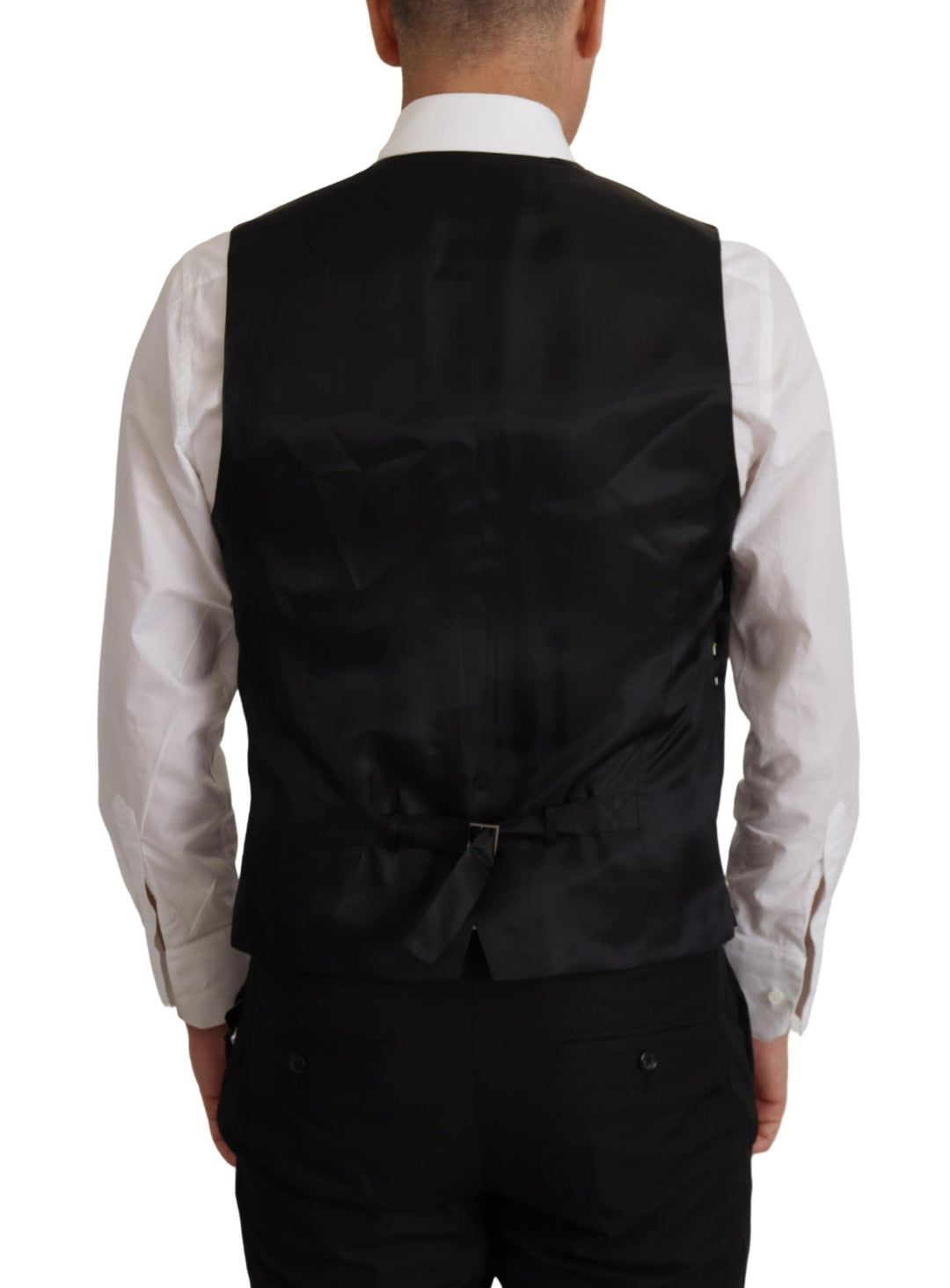 Dolce & Gabbana Black Jacket Vest 2 Piece MARTINI Blazer