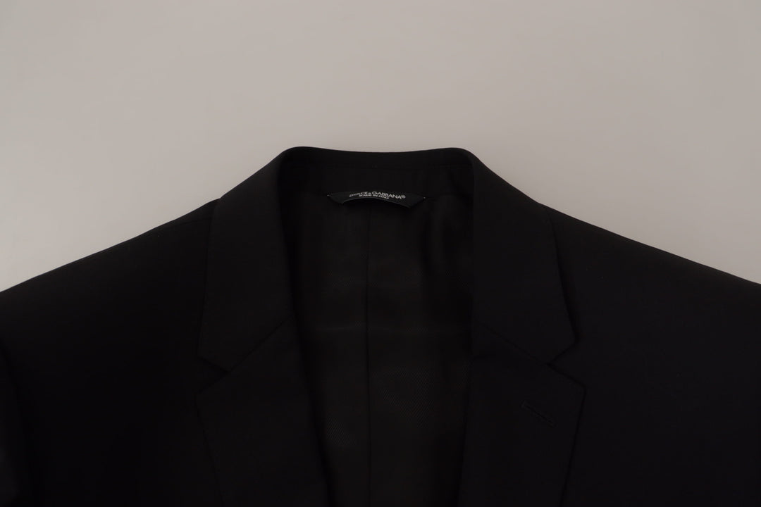 Dolce & Gabbana Black Jacket Vest 2 Piece MARTINI Blazer