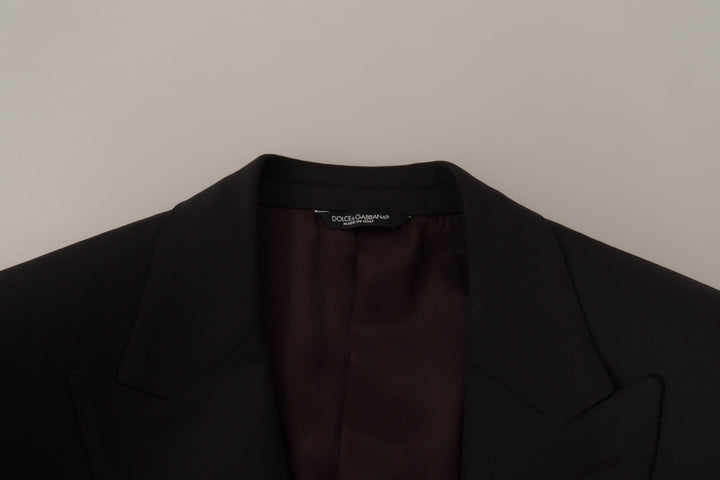 Dolce & Gabbana Black Wool Single Breasted Blazer v