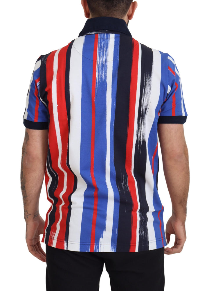 Dolce & Gabbana Multicolor Cotton Polo Top T-shirt