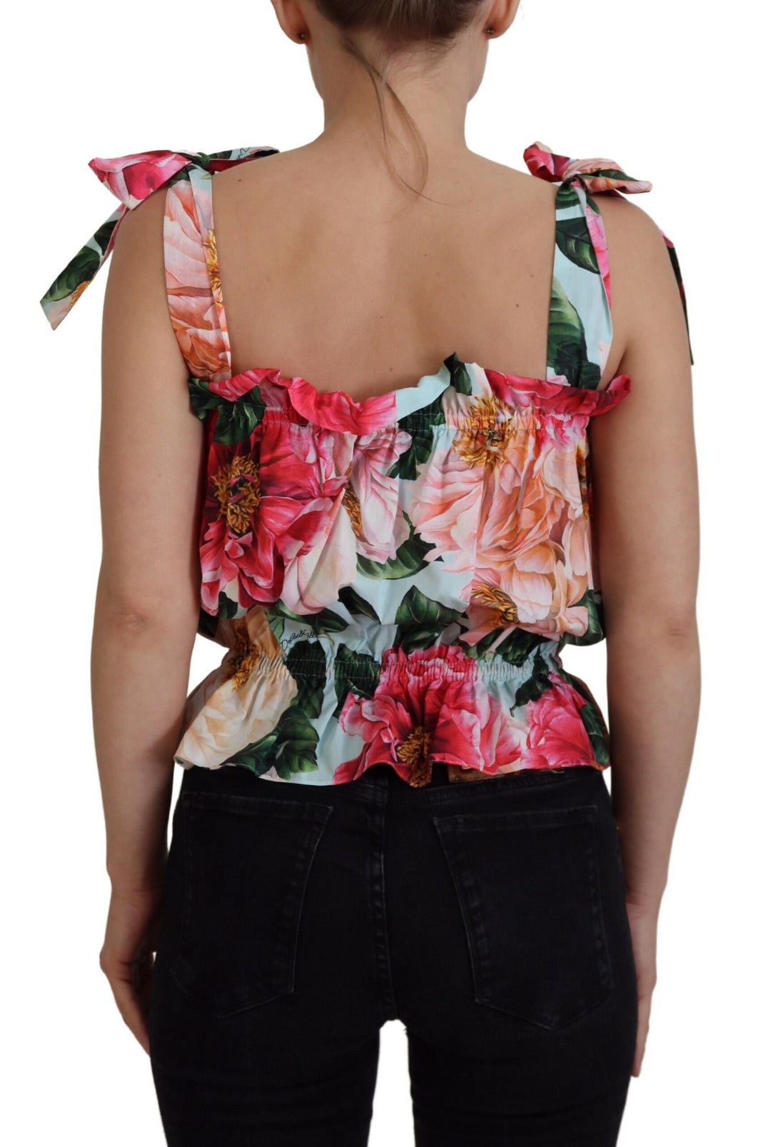 Multicolor Floral Print Sleeveless Tank Top