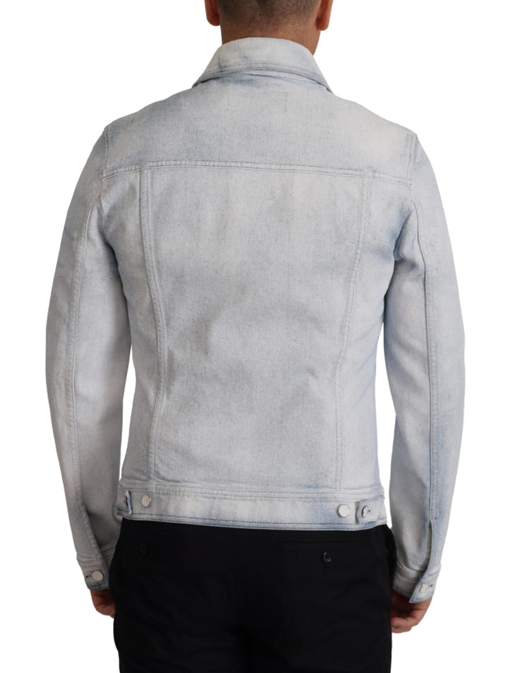 Dolce & Gabbana Light Blue Cotton Stretch Denim  Jacket