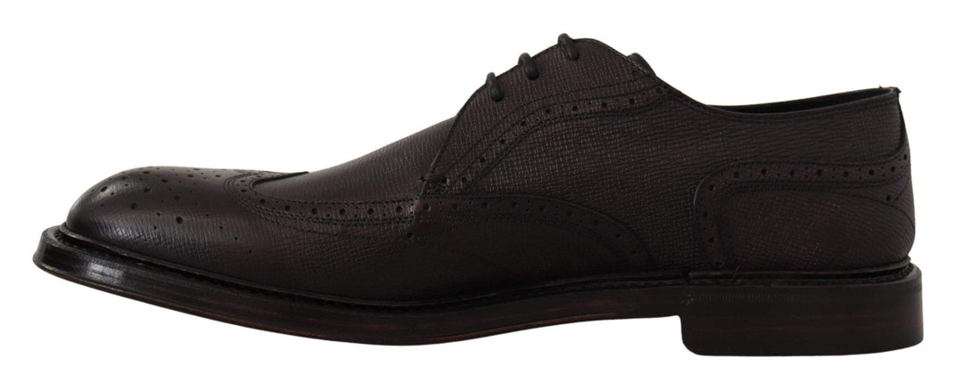 Dolce & Gabbana Purple Wingtip Leather Derby Shoes #men, Dolce & Gabbana, EU44/US11, feed-1, Formal - Men - Shoes, Purple at SEYMAYKA