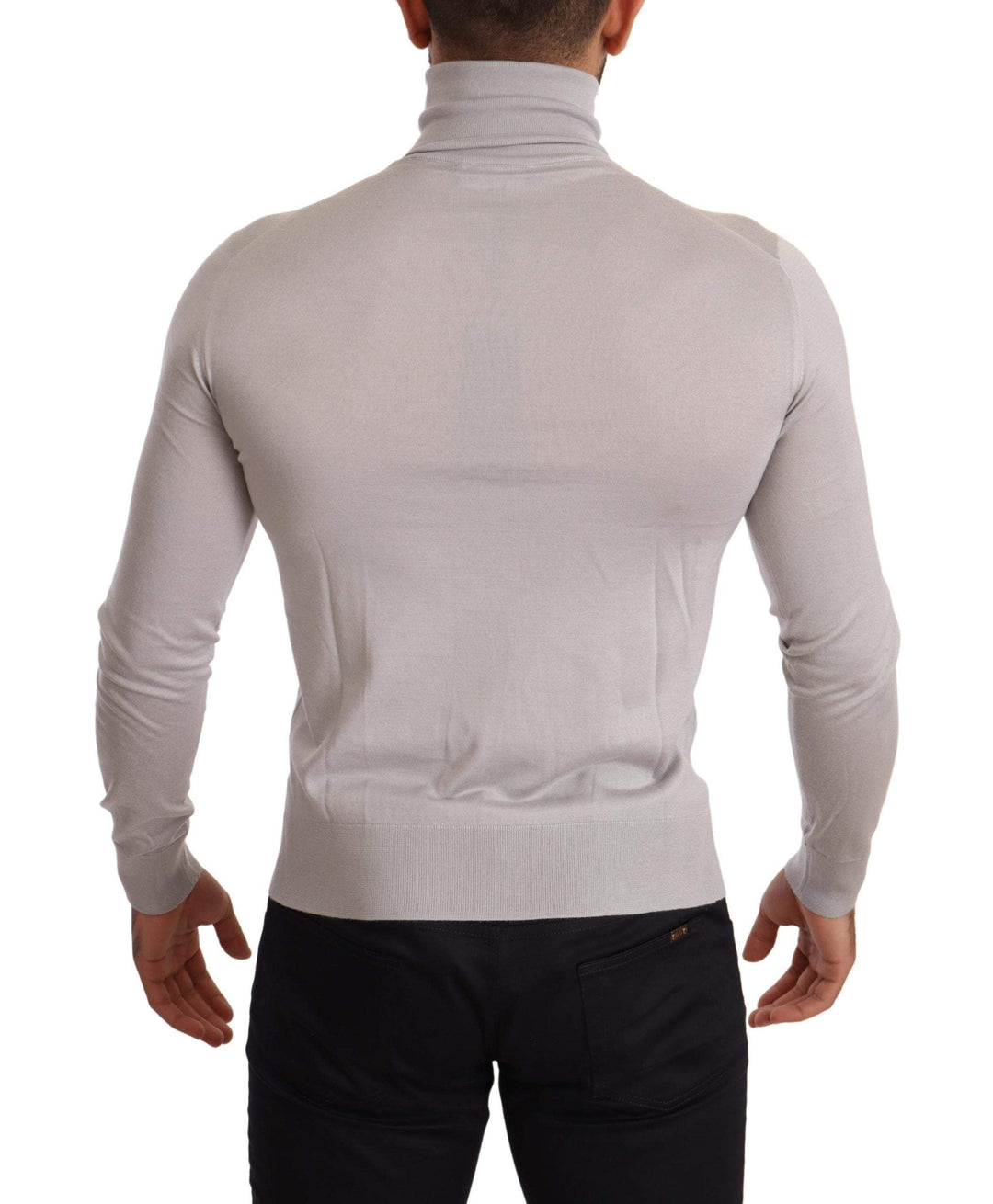 Dolce & Gabbana Gray Cashmere Turtleneck Pullover Sweater #men, Dolce & Gabbana, feed-agegroup-adult, feed-color-Gray, feed-gender-male, Gray, IT46 | S, IT48 | M, IT50 | L, Sweaters - Men - Clothing at SEYMAYKA