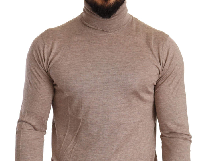 Dolce & Gabbana Beige Cashmere Turtleneck Pullover Sweater #men, Beige, Dolce & Gabbana, feed-agegroup-adult, feed-color-Beige, feed-gender-male, IT46 | S, IT48 | M, IT50 | L, Sweaters - Men - Clothing at SEYMAYKA