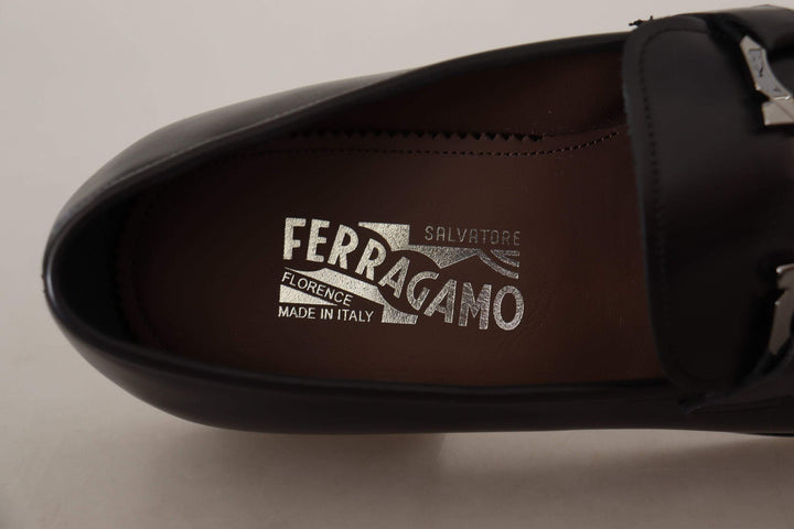 Salvatore Ferragamo Black Calf Leather Moccasin Formal Shoes #men, Black, EU39.5/US5.5, EU40.5/US6.5, EU40/US6, EU41.5/US7.5, EU41/US7, EU42/US8, EU43.5/US9.5, EU43/US9, feed-1, Formal - Men - Shoes, Men - New Arrivals, Salvatore Ferragamo, Shoes - New Arrivals at SEYMAYKA