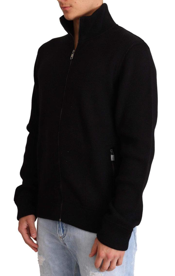 Dolce & Gabbana Black Cashmere Zipper Mens Sweater #men, Black, Dolce & Gabbana, feed-agegroup-adult, feed-color-Black, feed-gender-male, IT44 | XS, IT46 | S, IT48 | M, IT52 | L, IT54 | XL, Sweaters - Men - Clothing at SEYMAYKA