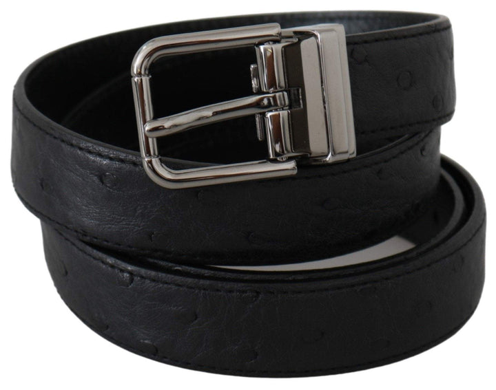 Dolce & Gabbana  Black Exotic Skin Pattern Silver Buckle Belt #men, 100 cm / 40 Inches, 105 cm / 42 Inches, 85 cm / 34 Inches, 90 cm / 36 Inches, 95 cm / 38 Inches, Accessories - New Arrivals, Belts - Men - Accessories, Black, Brand_Dolce & Gabbana, Catch, Dolce & Gabbana, feed-agegroup-adult, feed-color-black, feed-gender-male, feed-size- 34 Inches, feed-size- 36 Inches, feed-size- 42 Inches, Gender_Men, Kogan at SEYMAYKA