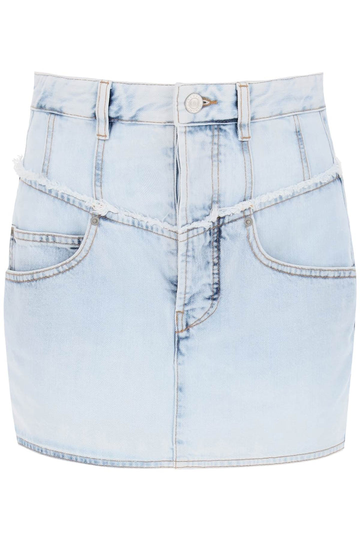 Isabel marant narjis denim mini skirt-0