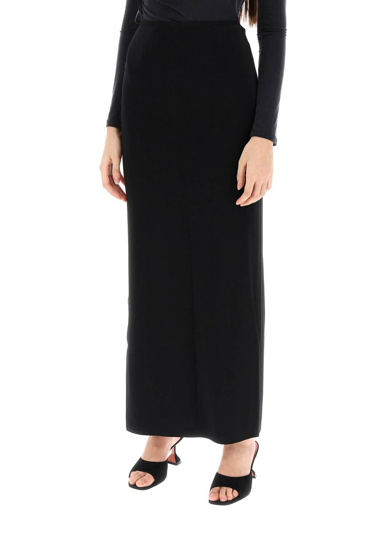 Norma kamali long skirt in poly lycra-3