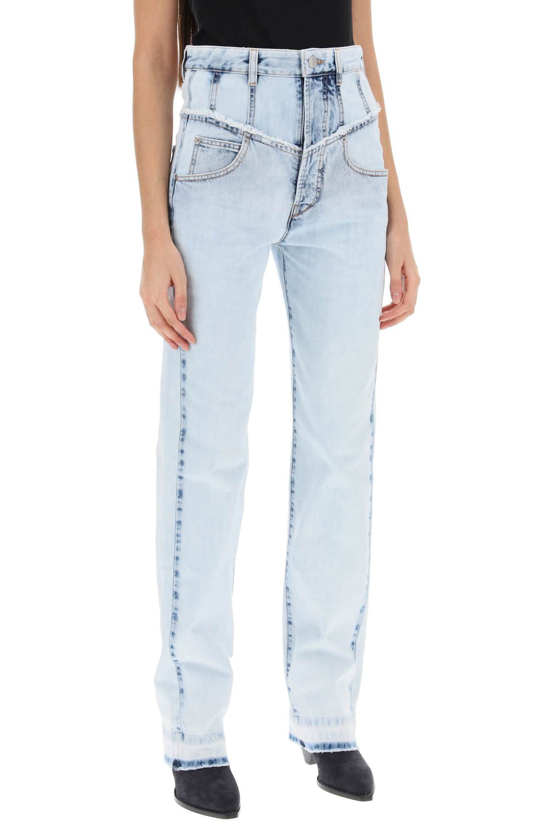 Isabel marant noemie straight leg jeans-1