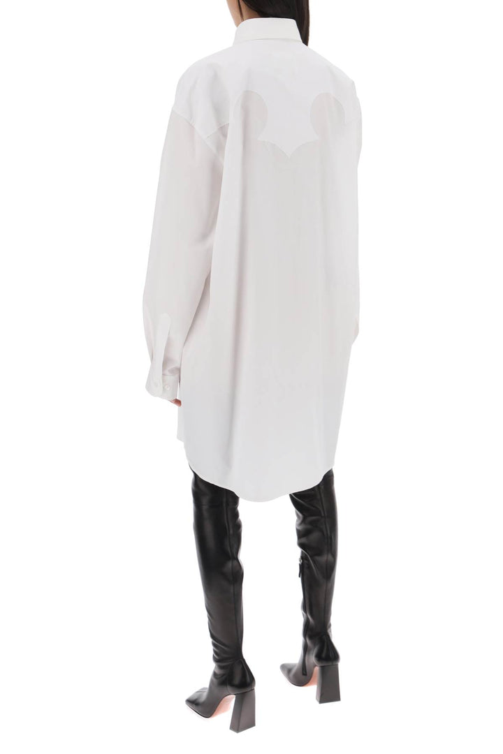 Maison margiela cotton poplin chemisier dress-2