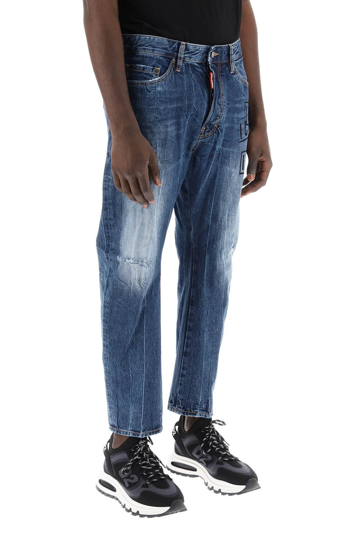 Dsquared2 jeans bro in icon dark wash stamps-1