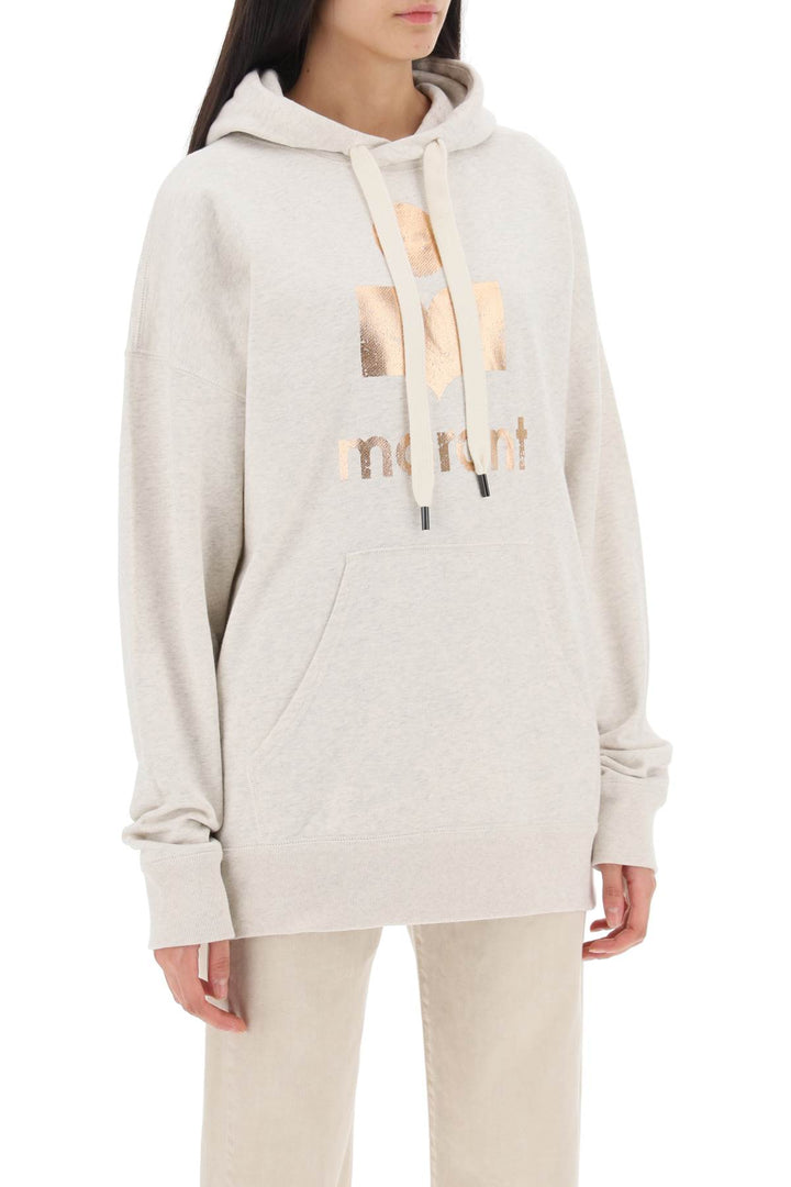 Isabel marant etoile mansel sweatshirt with metallic logo-1