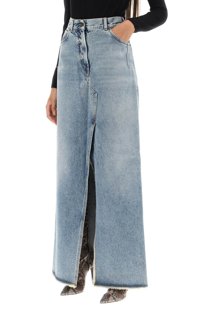 Darkpark emma denim column skirt-3