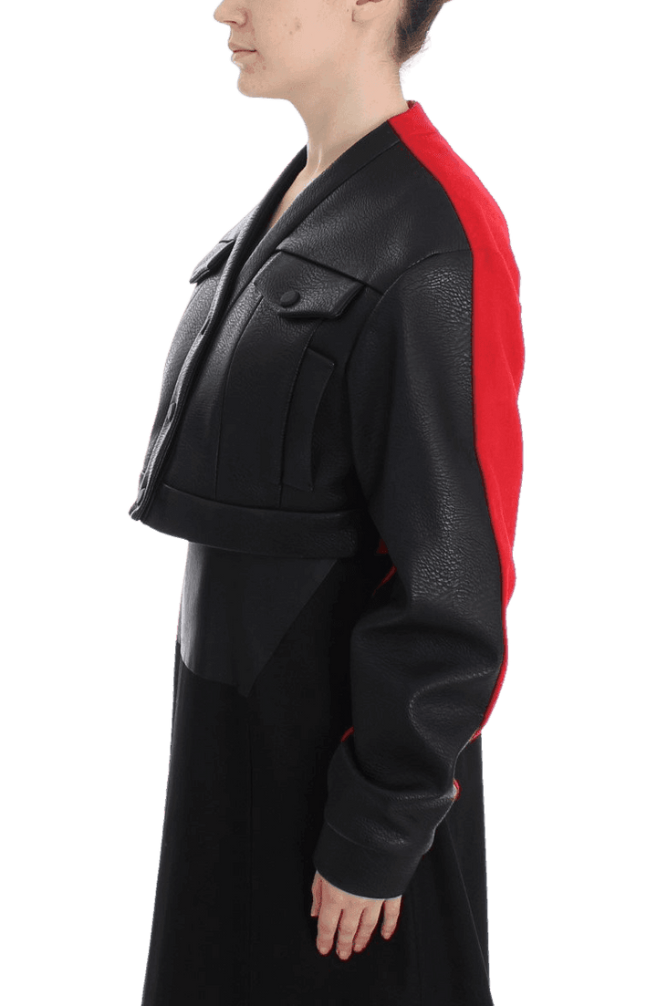 KAALE SUKTAE Short Croped Coat Bomber Jacket #women, Black, Catch, feed-agegroup-adult, feed-color-black, feed-gender-female, feed-size-IT40|S, Gender_Women, IT40|S, Jackets & Coats - Women - Clothing, KAALE SUKTAE, Kogan at SEYMAYKA