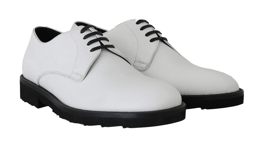 Dolce & Gabbana  White Leather Derby Dress Formal Shoes #men, Brand_Dolce & Gabbana, Catch, Category_Shoes, Dolce & Gabbana, EU39/US6, feed-agegroup-adult, feed-color-white, feed-gender-male, feed-size-US6, Formal - Men - Shoes, Gender_Men, Kogan, Shoes - New Arrivals, White at SEYMAYKA